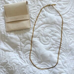 Gold 1.5mm Wide Snake Chain Necklace – 20” Length | NWOT | by Coutukitsch